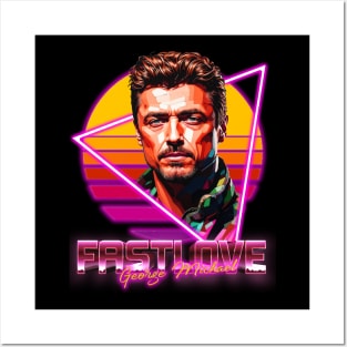 Retro Classic George Michael Posters and Art